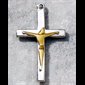 Pendentif Croix argent sterling et chaîne 18''