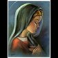 Print Virgin prying 12"x16" (30x40 cm) / un