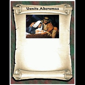 Nativity Parchment 8.5" x 11" (21.6 x 28 cm) / 100 pcs