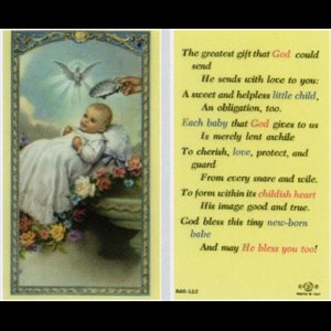 Print Baptismal 2.5"x4.5" (6.5x11.5 cm) / un