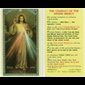 Print Divine Mercy 2.5"x4.5" (6.5x11.5 cm) / un