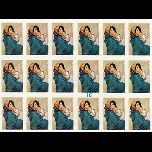 Religious Sticker O.L. of the Road / Sheet of 18-pcs