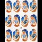 Religious Sticker Infant Jesus / Sheet of 12-pcs
