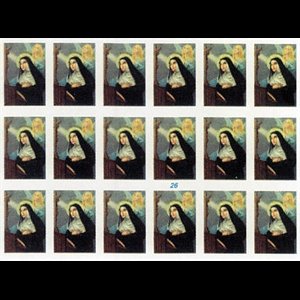 Religious Sticker St. Rita / Sheet of 18-pcs