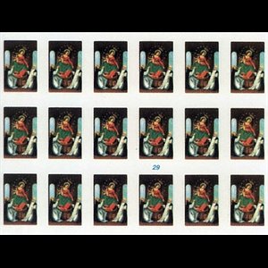 Religious Sticker O.L. of the Rosary / Sheet of 18-pcs