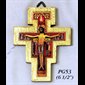 Croix Saint Damien 6.5" (16.5 cm) en bois