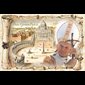 Pope John Paul II Plaque, 4'' x 6'' (10.5 x 15.5 cm)