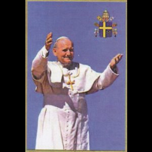Plaque Pape Jean-Paul II 4'' x 6'' (10.5 x 15.5 cm)
