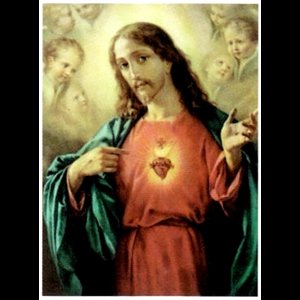 Print Sacred Heart of Jesus 12"x 16" (30 x 40 cm) / un