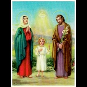 Print Holy Family 7.5" x 10.25" (19 x 26 cm) / un
