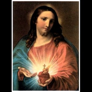 Print Sacred Heart of Jesus 16" x 24" (40 x 61 cm) / un