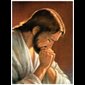 Image Christ en prière 24" x 36" (61 x 92 cm) / un