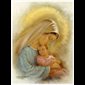 Print Virgin & Child 8" x 10" (20 x 25 cm) / un