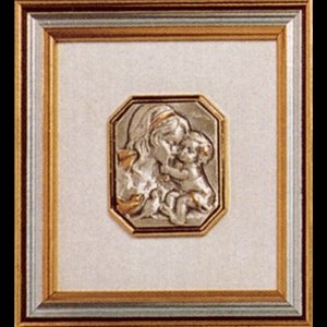 Virgin & Child Picture Frame, 4.25"x4.5" (10.5x11.5cm)