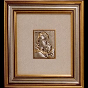 Cadre Vierge & Enfant, 10.5" x 9.5" (26 x 24 cm)