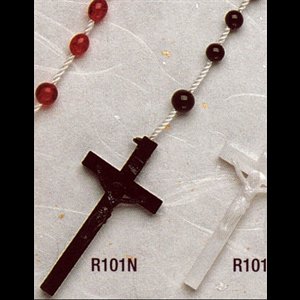 Plastic cord Rosary Black