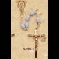 Plastic Rosary Blue 5mm