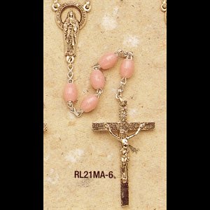 Plastic Rosary Pink 5mm
