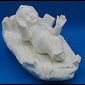 Infant Jesus White Vinyl Compo W/ Crib Outdoor Fig., 10.5"