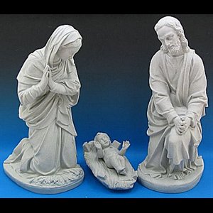 Holy Family Granit Vinyl Compo. Outdoor Figurine 36"/91.5 cm