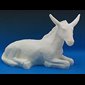Donkey White Vinyl Compo. Outdoor Figurine, 14"H x 23"D x10W