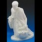 Kneeling Shepherd White Vinyl Compo. Outdoor Fig., 32" H