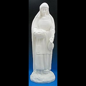 Standing Shepherdess Color Vinyl Compo. Outdoor Fig., 32" H