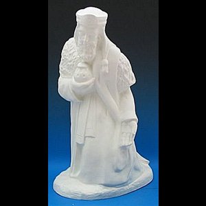 Gasper White Vinyl Compo. Outdoor Fig., 22"H x 15"D x11" W