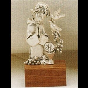 Bibelot 1ère Communion en étain pour garcon, 2.75" (7 cm)