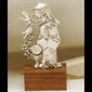 Bibelot 1ère Communion en étain pour fille, 2.75" (7 cm)