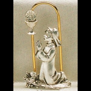 Bibelot 1ère Communion en étain pour fille, 2.75" (7 cm)