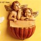 Angel Holy Water Font 5.5" (14 cm) Colored Marble