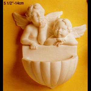 Angel Holy Water Font 5.5" (14 cm) Marble