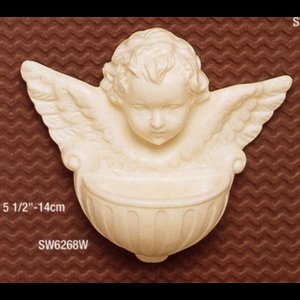 Angel Holy Water Font 5.5" (14 cm) White Oxolite
