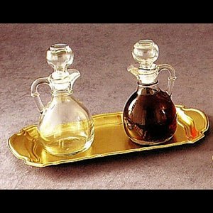 Cruet Tray w/ CB-1 cruets, 10.5" (26,7 cm) x 5.5" (14 cm)