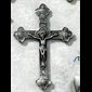 Visor Clip Silver Pewter Crucifix