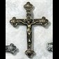 Visor Clip Bronze Pewter Crucifix
