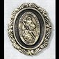 Visor Clip Bronze pewter St. Christopher
