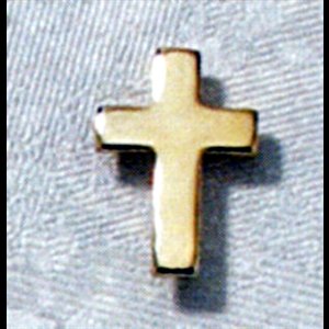Épinglette croix doré