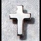 Lapel Pin Cross silver plated