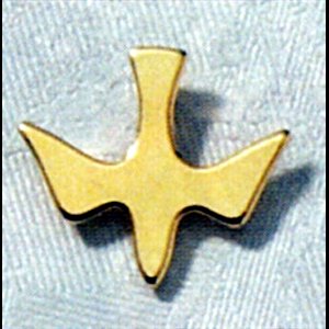 Lapel Pin Dove Gold Plated