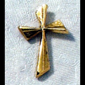 Lapel Pin Cross gold plated