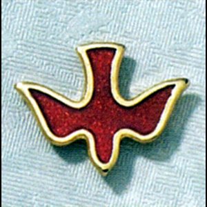 Lapel Pin Red Dove