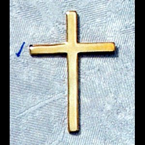 Lapel Pin Cross Gold Plated