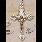 Silver plated Cross 1.75" (4.4 cm)