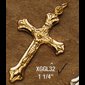 Gold plated Cross 1.25" (3.2 cm)