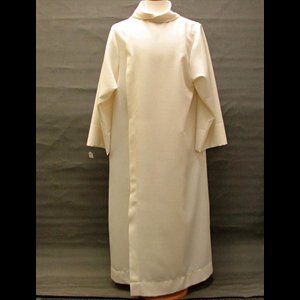 Aube Ample à Velcro Col gaspard Blanche 59"