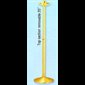 Chandelier de procession laiton satiné 42'' x 10.5'' base