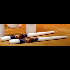 Mariage candle 3/4" x 12" / pr.