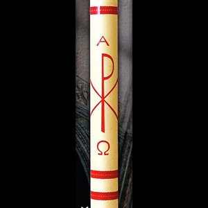 Cierge pascal 2" x 36" Pax Rouge